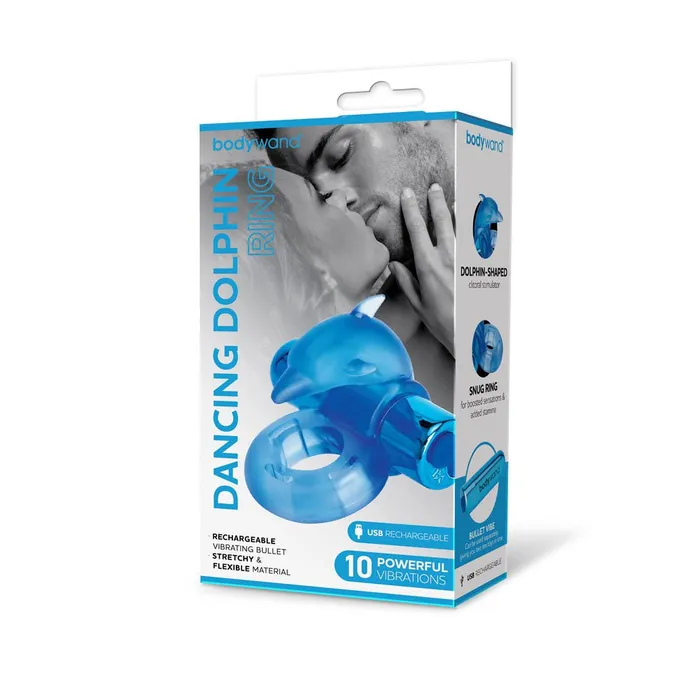 Bodywand Couples Bodywand Rechargeable Dancing Dolphin Ring Blue Vibrating Cock Ring Bodywand Couples Bodywand Rechargeable Dancing Dolphin Ring Blue Vibrating Cock Ring
