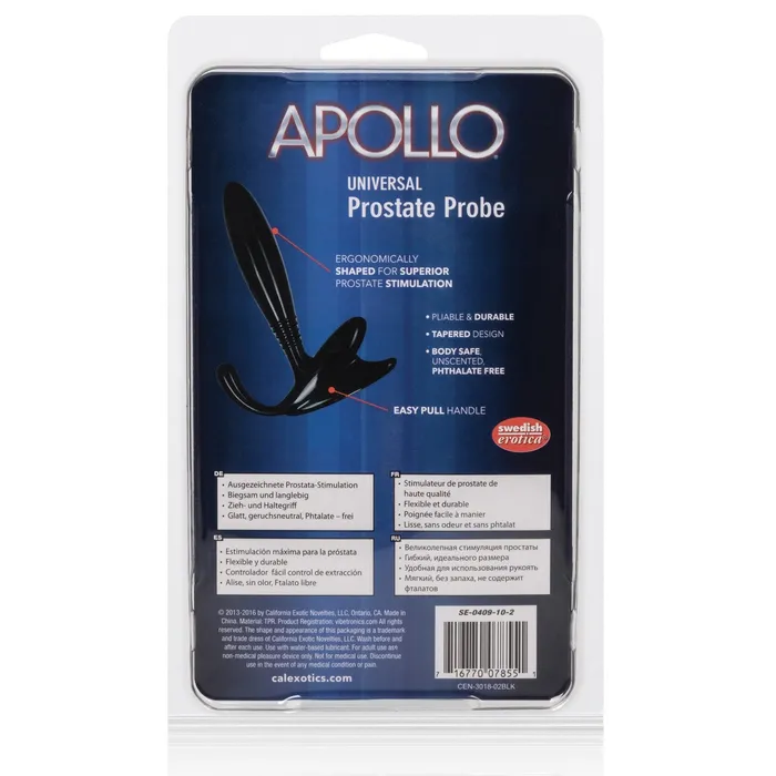 CalExotics Anal Apollo Universal Prostate Probe Black