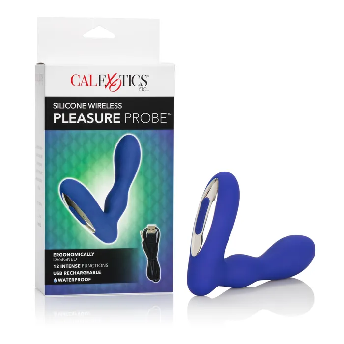 California Exotic Anal Silicone Wireless Pleasure Probe Blue