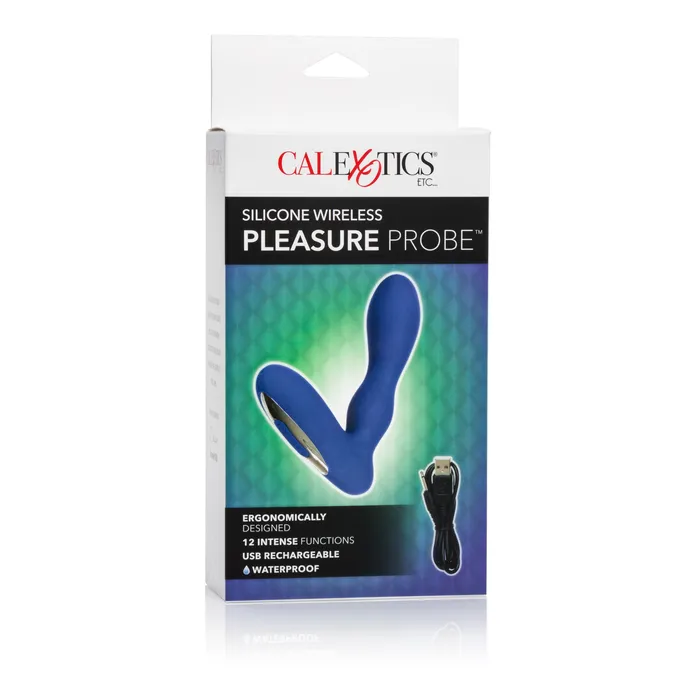 California Exotic Anal Silicone Wireless Pleasure Probe Blue