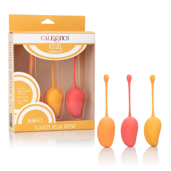 California Exotic Female Sex Toys Kegel Training Set Mango