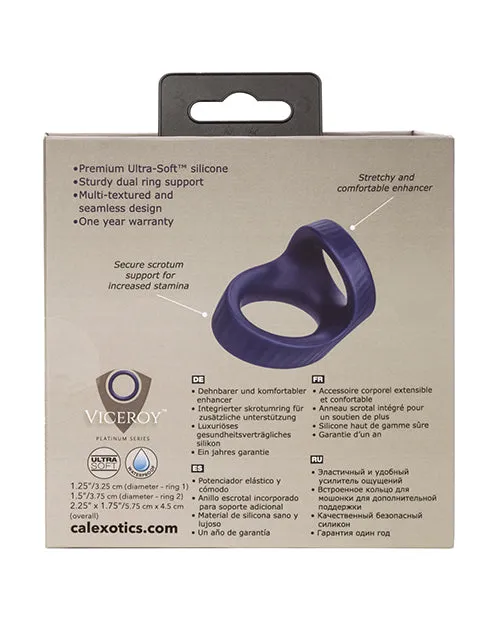 California Exotic Novelties Vibrators Viceroy Max Dual Ring Blue