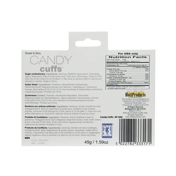 Candy Cuffs Hott Products Couples