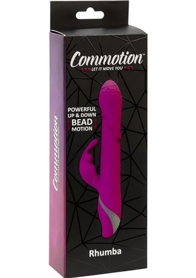 Commotion Rhumba Rechargeable Silicone Rabbit Vibrator Commotion Female Sex Toys