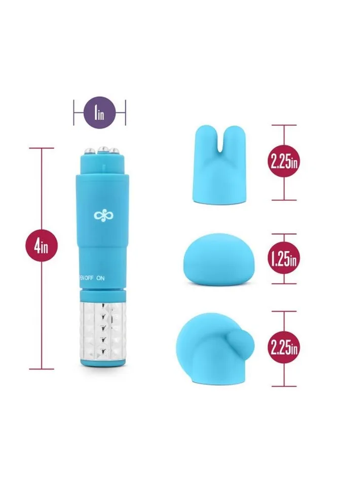 Couples Rose Revitalize Massage Kit with Silicone Attachments Rose