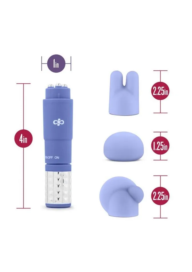 Couples Rose Revitalize Massage Kit with Silicone Attachments Rose