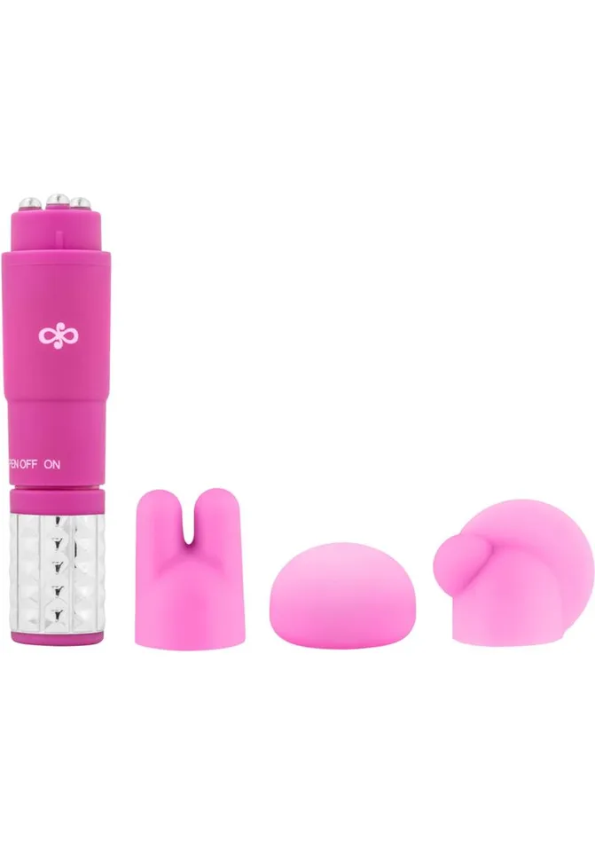 Couples Rose Revitalize Massage Kit with Silicone Attachments Rose