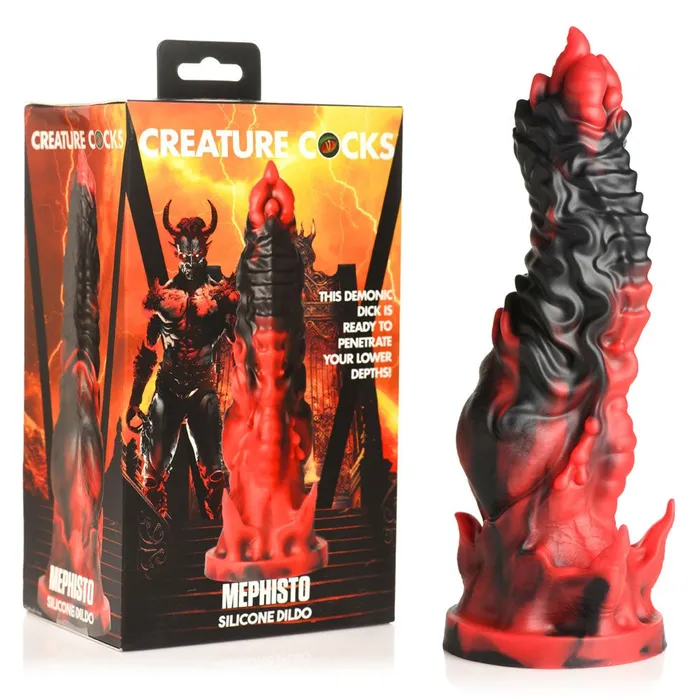 Creature Cocks Mephisto RedBlack 185 cm Fantasy Dildo XR Brands Dildos