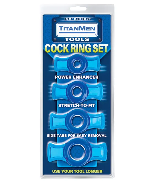 Doc Johnson Male Sex Toys Titanmen Tools Cock Ring Set