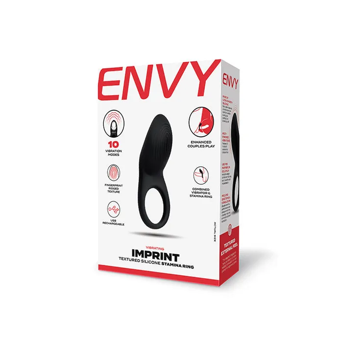 Envy Male Sex Toys Envy Imprint Textured Vibrating Cock Ring Envy Male Sex Toys Envy Imprint Textured Vibrating Cock Ring