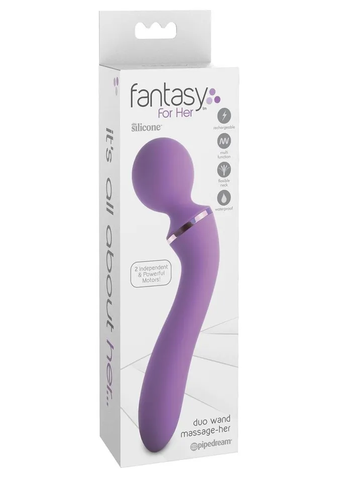 Fantasy For Her Female Sex Toys Fantasy For Her Duo Wand Massage Her Silicone Rechargeable Waterproof Fantasy For Her Female Sex Toys Fantasy For Her Duo Wand Massage Her Silicone Rechargeable Waterproof