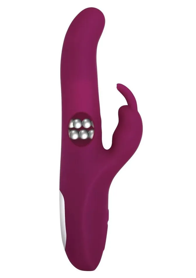 Female Sex Toys Adam and Eve Adam and Eve Eves Twirling Rabbit Thruster Silicone Rechargeable Vibrator