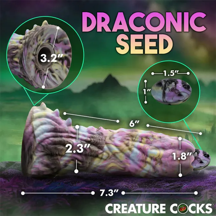 Female Sex Toys Creature Cocks Creature Cocks Dragon Spawn Ovipositor Dildo with Eggs
