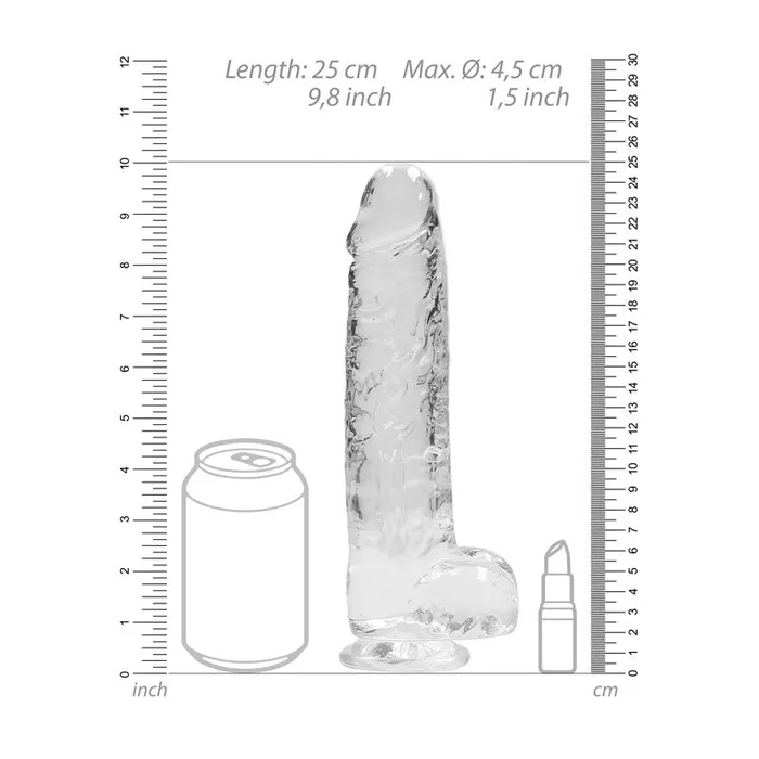 Female Sex Toys Shots Toys RealRock 9 Realistic Dildo With Balls Clear 229 cm Dong Female Sex Toys Shots Toys RealRock 9 Realistic Dildo With Balls Clear 229 cm Dong