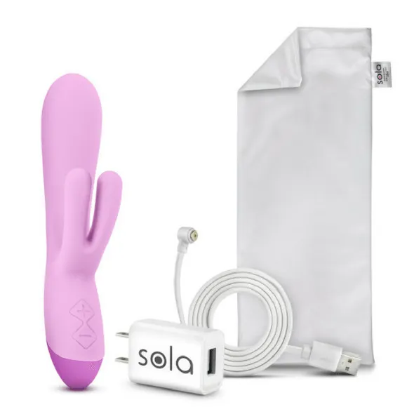 Female Sex Toys Sola Sola Hop TripleStimulating Silicone Rechargeable Rabbit Vibrator