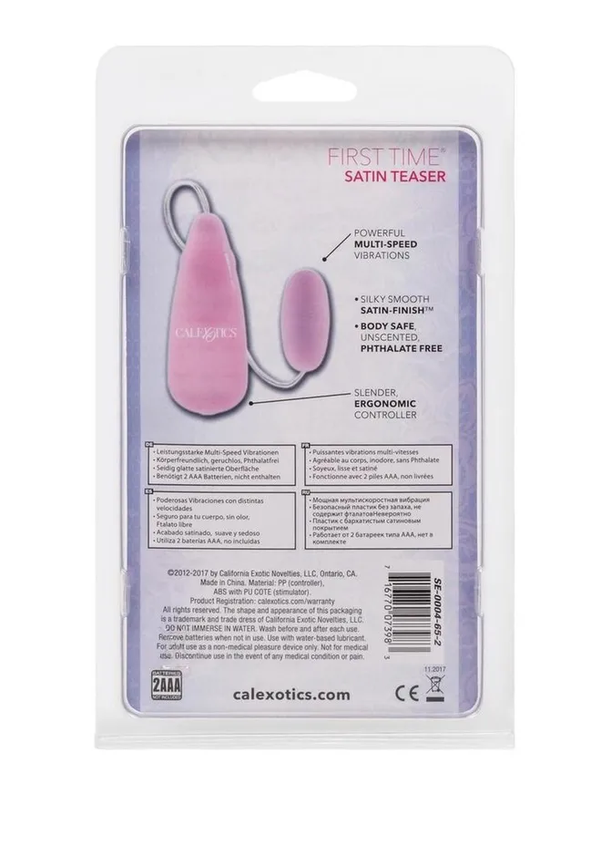 First Time Female Sex Toys First Time Satin Teaser Bullet with Remote Control First Time Female Sex Toys First Time Satin Teaser Bullet with Remote Control