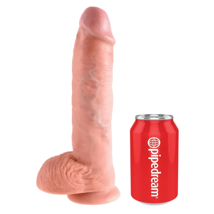 King Cock 10Inch Cock With Balls Flesh Pipedream Dildos
