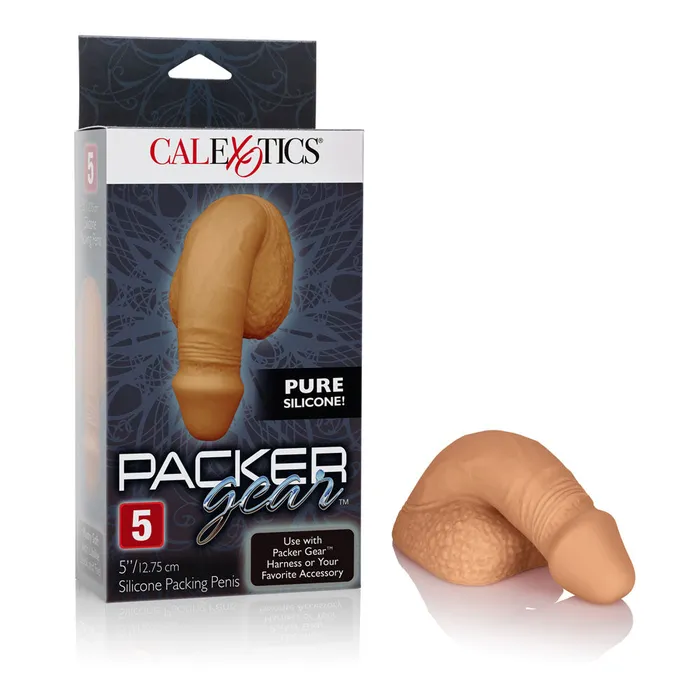 Male Sex Toys California Exotic Packer Gear 5 Silicone Packing Penis Tan