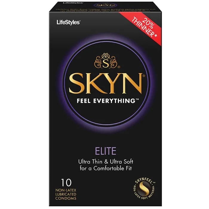 Male Sex Toys Lifestyles Lifestyles SKYN Elite NonLatex Condoms 12 Pack