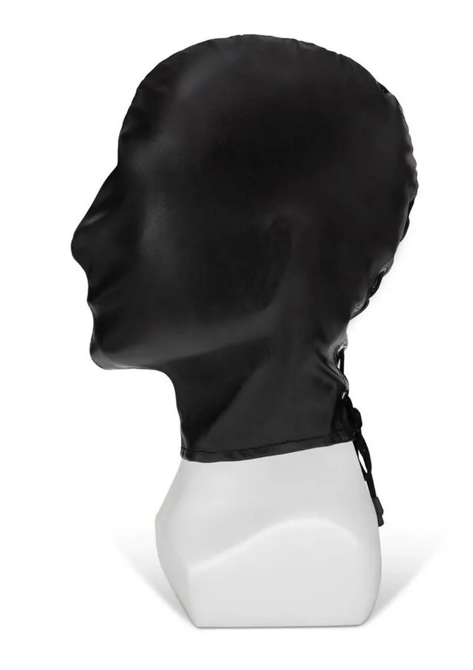 Me You Us Restraints ME YOU US Full Coverage Hood Pu Leather Bondage Hood