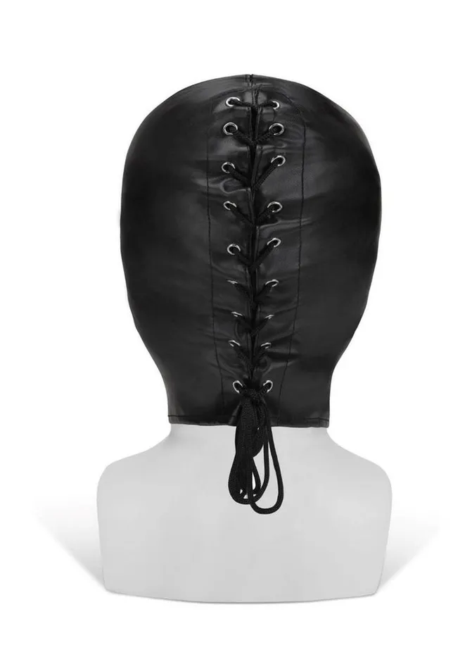 Me You Us Restraints ME YOU US Full Coverage Hood Pu Leather Bondage Hood