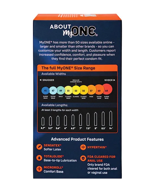 My One Extra Wide Long Condoms Pack of 10 Paradise Marketing Vibrators
