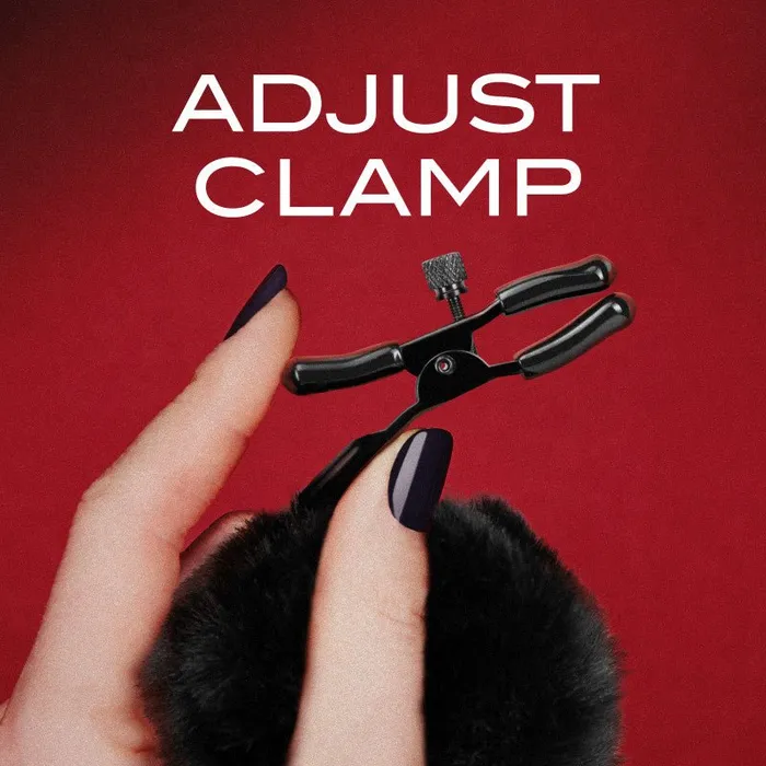 Nipple Clitoral Toys Blush Novelties Noir Pom Adjustable Nipple Clamps Black Furry Nipple Clamps Nipple Clitoral Toys Blush Novelties Noir Pom Adjustable Nipple Clamps Black Furry Nipple Clamps