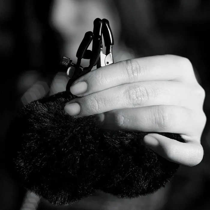 Nipple Clitoral Toys Blush Novelties Noir Pom Adjustable Nipple Clamps Black Furry Nipple Clamps Nipple Clitoral Toys Blush Novelties Noir Pom Adjustable Nipple Clamps Black Furry Nipple Clamps