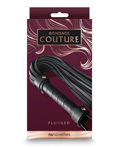 Ns Novelties INC Anal Bondage Couture Flogger Black