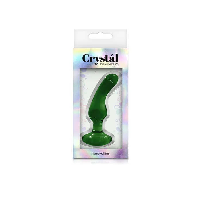 nsnovelties Anal Crystal Glass Plug Green