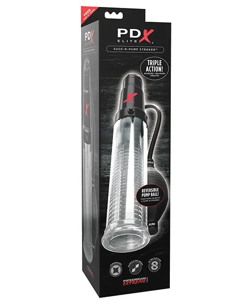 PDX Elite Suck N Pump Stroker Pdx Brands Male Sex Toys