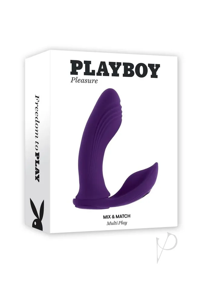 Playboy Playboy Mix and Match Silicone Rechargeable Dual Vibrator Female Sex Toys