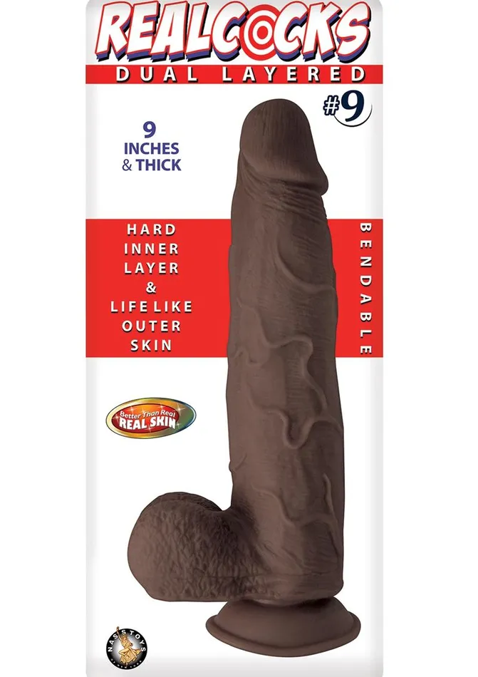 Realcocks Dual Layered 9 Bendable Thick Dildo Realcocks Dildos Realcocks Dual Layered 9 Bendable Thick Dildo Realcocks Dildos