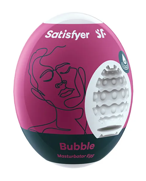 Satisfyer Masturbator Egg Bubble Violet Eis INCsatisfyer Male Sex Toys