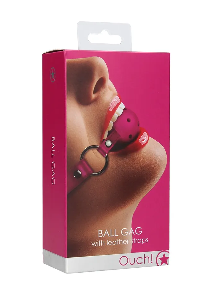 Shots Ouch Vibrators Gag Ball Pink