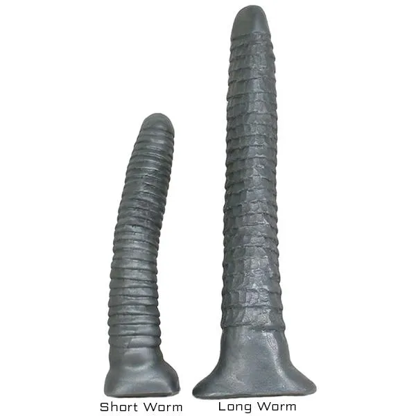SquarePegToys SquarePegToys Worm Long Anal Toy in SuperSoft Bronze Silicone Anal