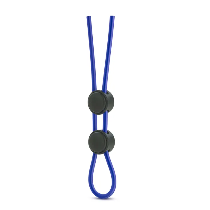 Stay Hard Silicone Double Loop Cock Ring Blue Blush Novelties Male Sex Toys
