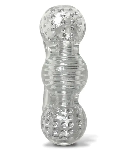 The 9s Clear Stroke Threeway Masturbator Icon Brands INC Male Sex Toys