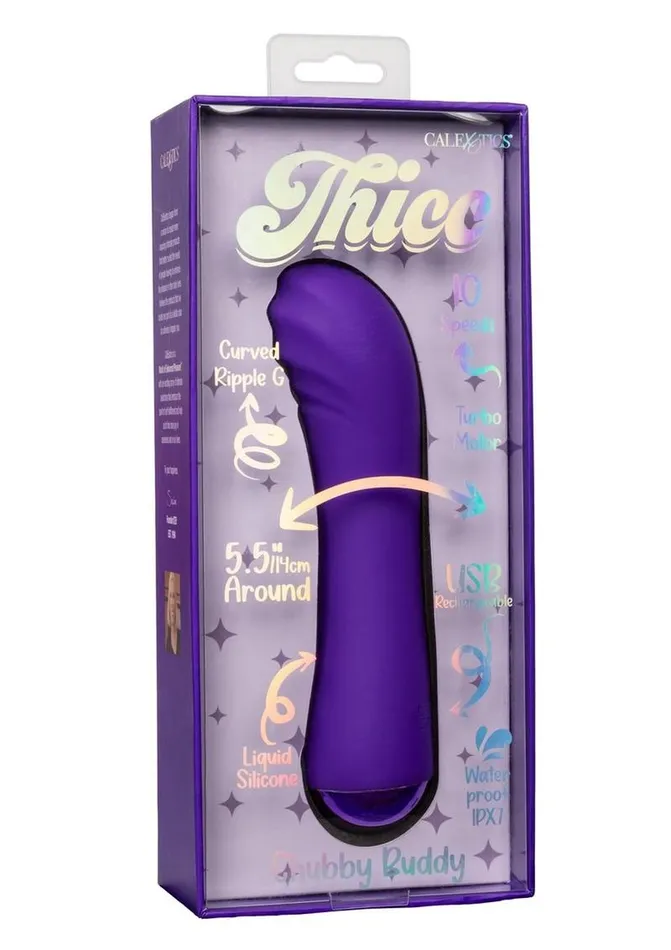 Thicc Female Sex Toys Thicc Chubby Buddy Rechargeable Silicone GSpot Vibrator