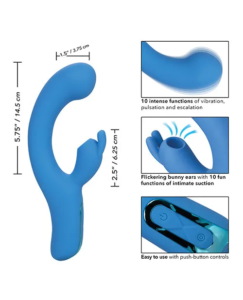 Vibrators California Exotic Novelties Jack Rabbit Elite Suction Rabbit Blue