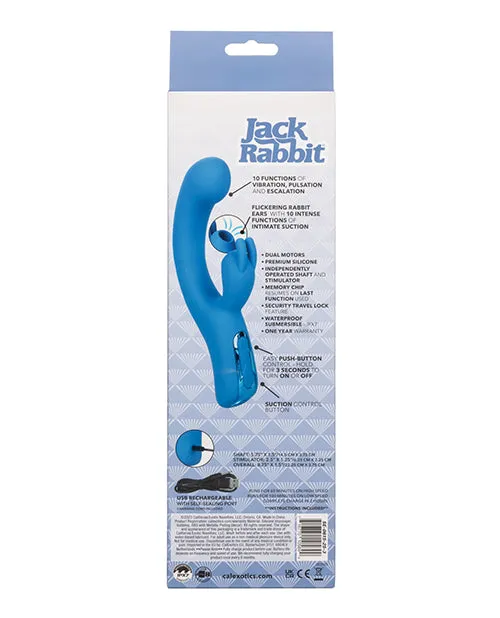 Vibrators California Exotic Novelties Jack Rabbit Elite Suction Rabbit Blue