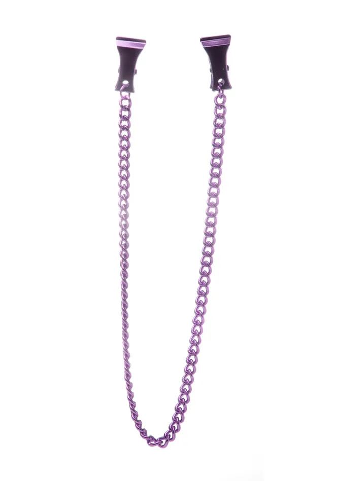 Vibrators Shots Ouch Pinch Nipple Clamps Purple