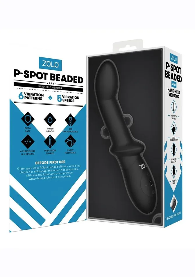 ZOLO PSpot Beaded Silicone Rechargeable Anal Vibrator Zolo Female Sex Toys ZOLO PSpot Beaded Silicone Rechargeable Anal Vibrator Zolo Female Sex Toys