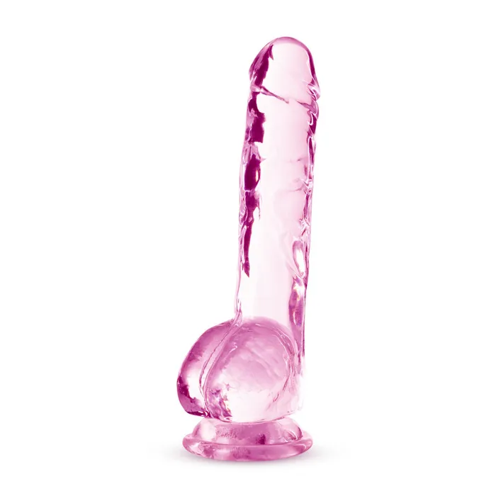 Blush Novelties Female Sex Toys Naturally Yours 8in Rose Crystalline Dildo Blush Novelties Female Sex Toys Naturally Yours 8in Rose Crystalline Dildo