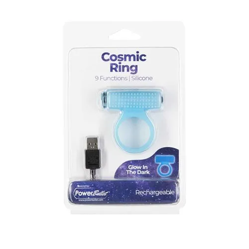 BMS Enterprises Female Sex Toys Power Bullet Cosmic Cock Ring W Bullet Glow In The Dark BMS Enterprises Female Sex Toys Power Bullet Cosmic Cock Ring W Bullet Glow In The Dark