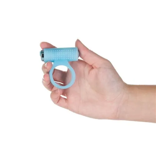 BMS Enterprises Female Sex Toys Power Bullet Cosmic Cock Ring W Bullet Glow In The Dark