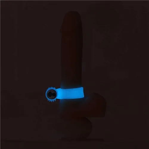 BMS Enterprises Female Sex Toys Power Bullet Cosmic Cock Ring W Bullet Glow In The Dark