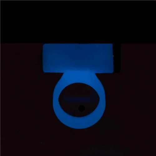 BMS Enterprises Female Sex Toys Power Bullet Cosmic Cock Ring W Bullet Glow In The Dark