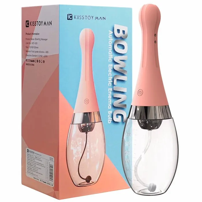 Bowling Automatic Electric Enema Bulb Cleaning Douche KISTOY Anal