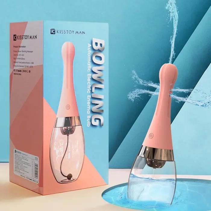 Bowling Automatic Electric Enema Bulb Cleaning Douche KISTOY Anal